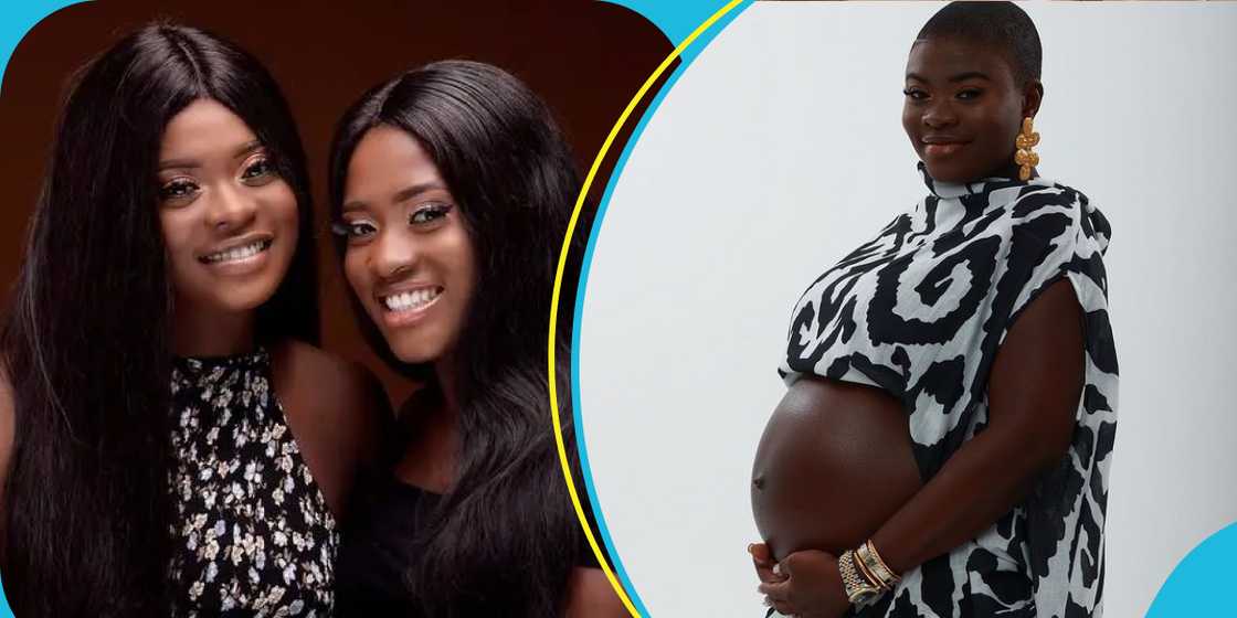 Fella Makafui's sisiter's baby bump Fella Makafui's sisiter's baby bump