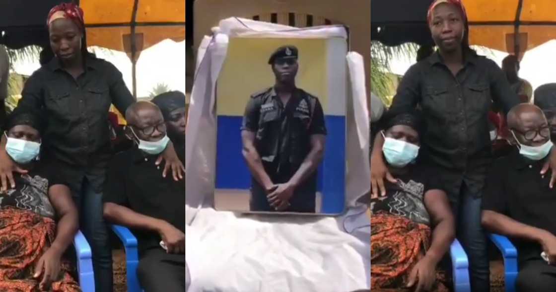 Parents of slain policeman Emmanuel Osei Parents of slain policeman Emmanuel Osei