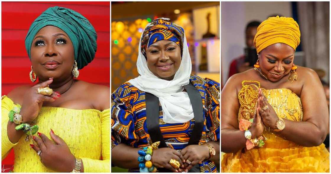 Celebrity Styles: 53-Year-Old Ghanaian Media Personality Gifty Anti Snatches Waist In Elegant Kente Gown Celebrity Styles: 53-Year-Old Ghanaian Media Personality Gifty Anti Snatches Waist In Elegant Kente Gown