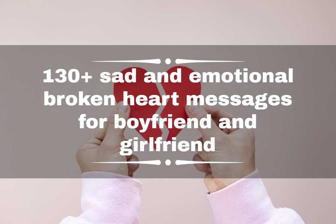 broken heart messages