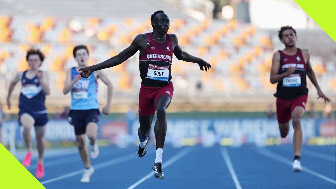 Teenage sprint sensation Gout Gout set a new Australian 200m record and overtook Usain Bolt's mark