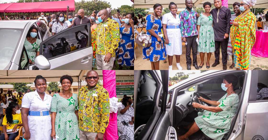 Ablakwa gifts longest serving midwife in North Tongu with car (photos)