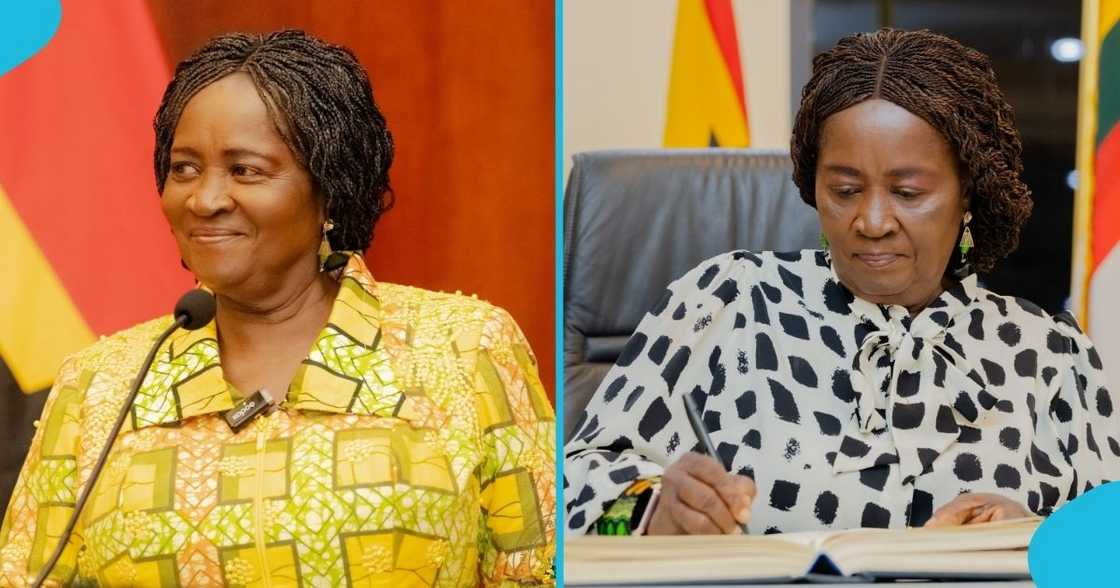 Professor Naana Jane Opoku-Agyemang, Vice President, President John Mahama, Chief of Staff, Julius Debrah, first meeting. Professor Naana Jane Opoku-Agyemang, Vice President, President John Mahama, Chief of Staff, Julius Debrah, first meeting.