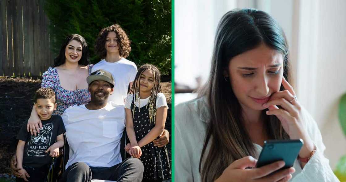 A woman shared a heartbreaking TikTok video of a man with cancer saying his last goodbyes to his family.