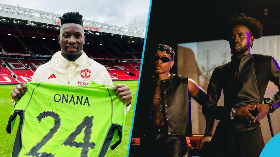 André Onana, KiDi and Black Sherif, Lomo Lomo, Manchester United André Onana, KiDi and Black Sherif, Lomo Lomo, Manchester United