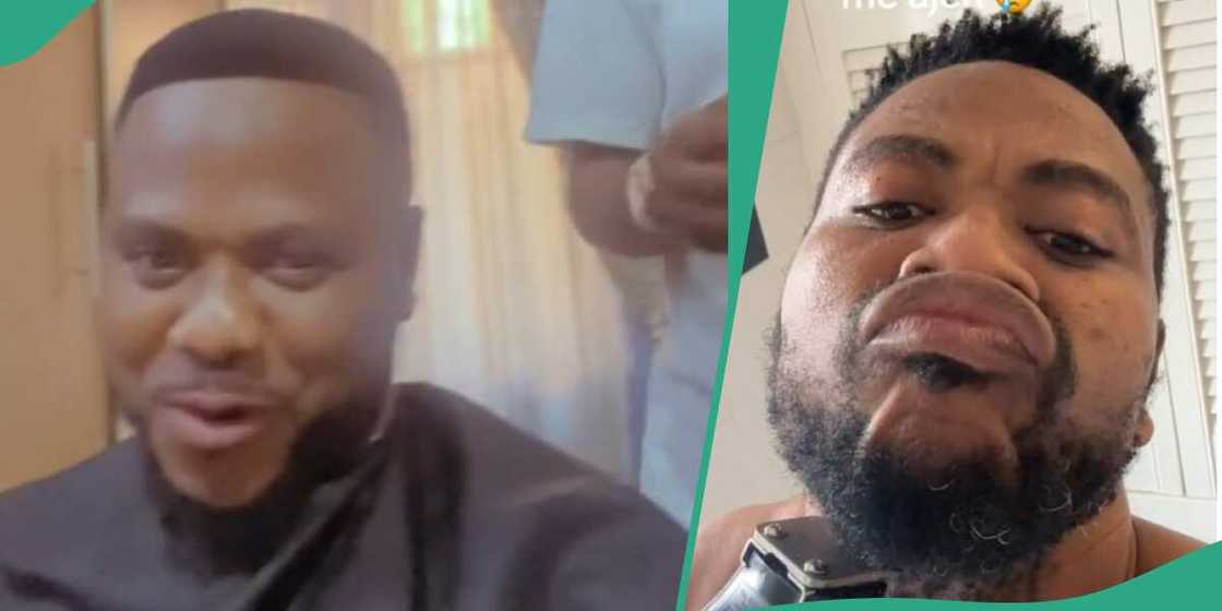 The man started to barb on leaving Nigeria The man started to barb on leaving Nigeria