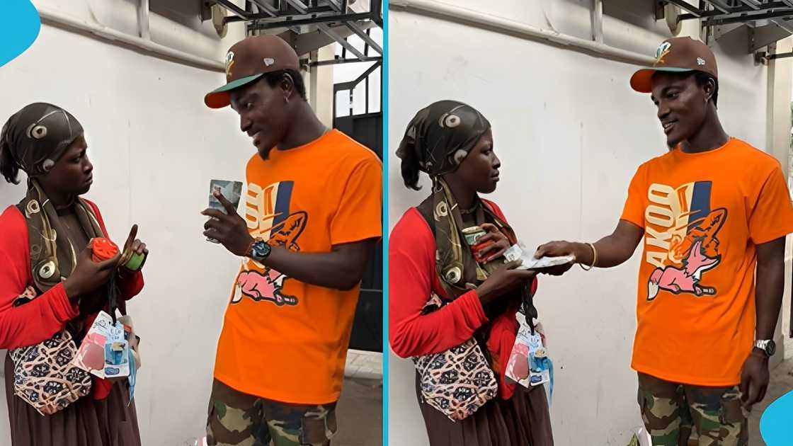 Ghanaian, YouTuber, shows love, kind-hearted, street hawker Ghanaian, YouTuber, shows love, kind-hearted, street hawker