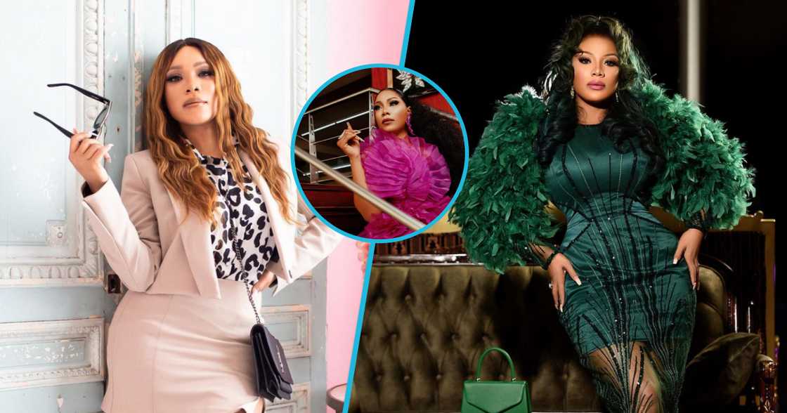 Ghanaian actress Zynnell Zuh rocks a pink outfit for her birthday shoot. Ghanaian actress Zynnell Zuh rocks a pink outfit for her birthday shoot.