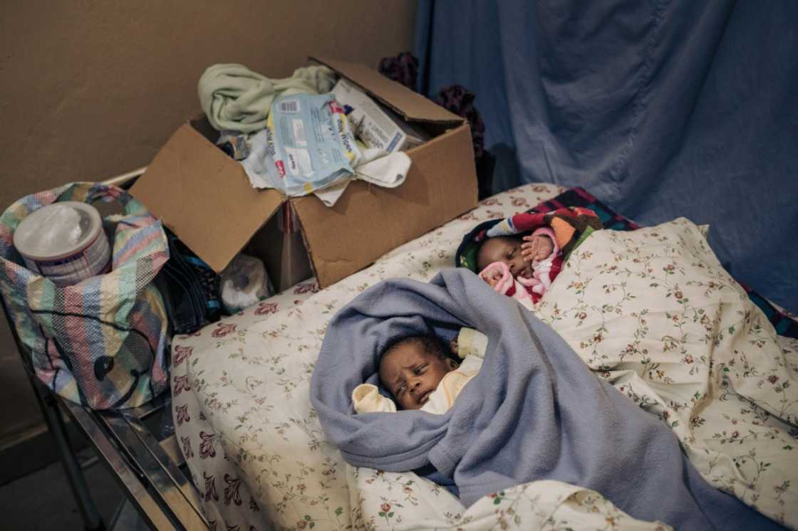 Furaha Twizire has given birth to healthy twins since arriving wounded at the hospital Furaha Twizire has given birth to healthy twins since arriving wounded at the hospital