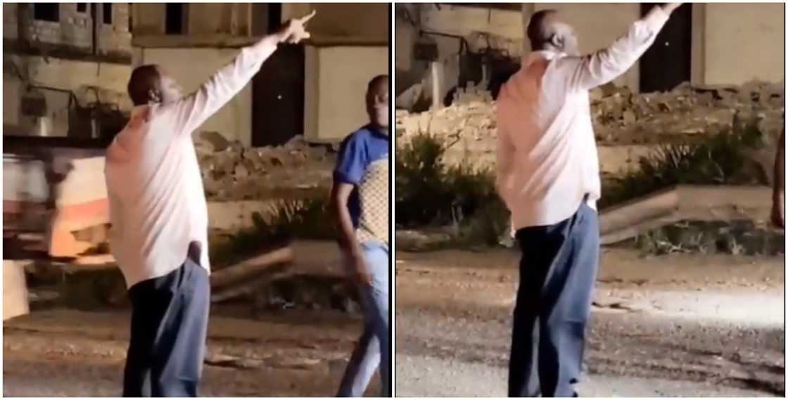 Photos of Ibrahim Mahama directing traffic. Photos of Ibrahim Mahama directing traffic.