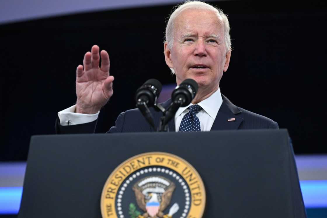 President Joe Biden, pictured in Washington on October 26, 2022, hailed a Q3 rebound in the US economy President Joe Biden, pictured in Washington on October 26, 2022, hailed a Q3 rebound in the US economy