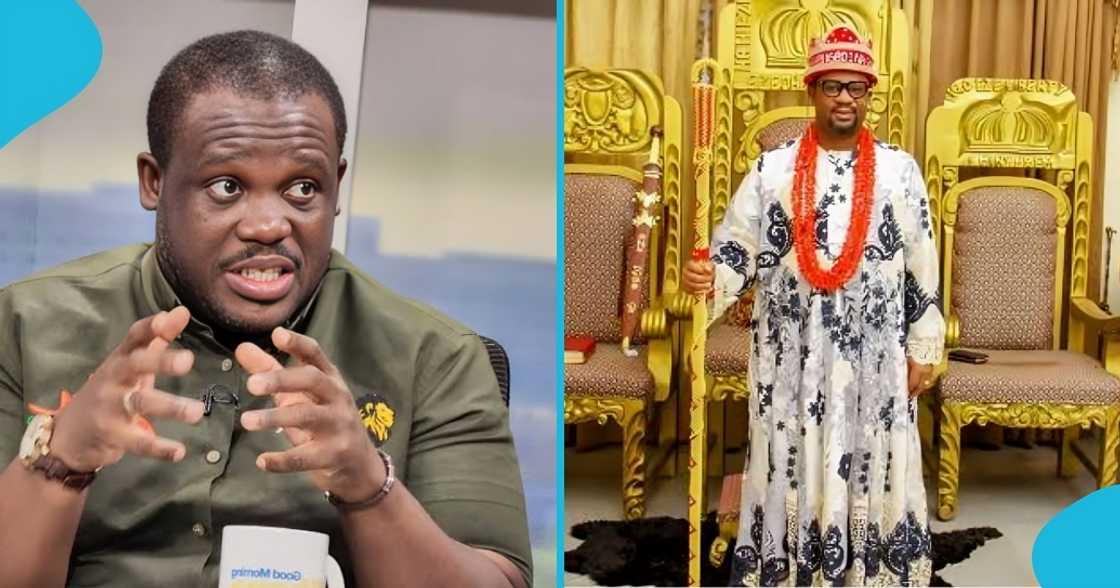 Ningo, prampram, Nigerian man, igbo king, sam george, igbo village, igbo village in ghana, trending controversy, King of igbos.