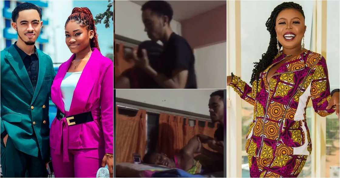 Naa Koshie: Girlfriend Of Afia Schwar's Twin Son James Ian Weeps As He Visits On Her Birthday (Video)