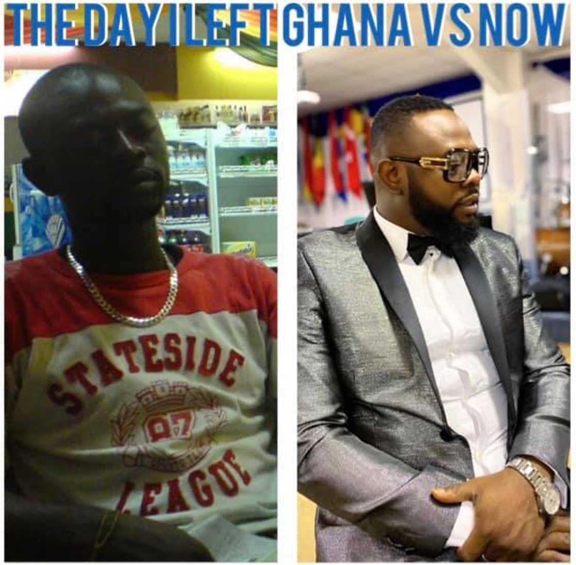 How I left Ghana vs now; Ghanaians abroad flood social media with before & after photos