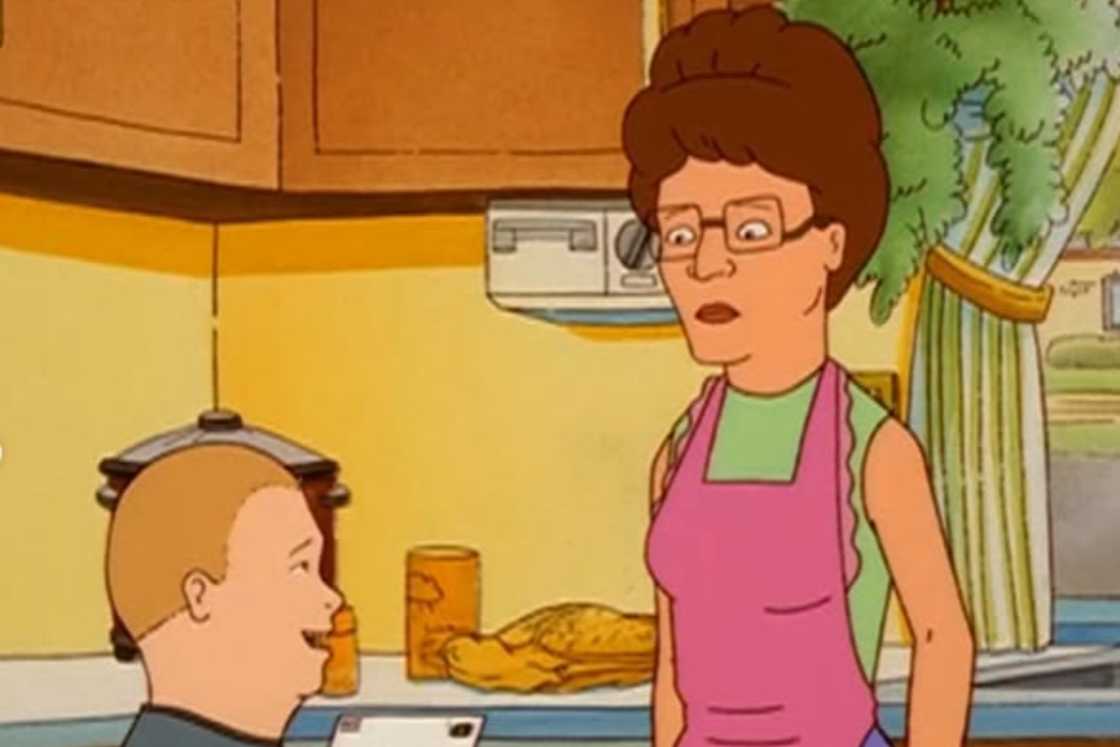 Peggy Hill and her son Peggy Hill and her son