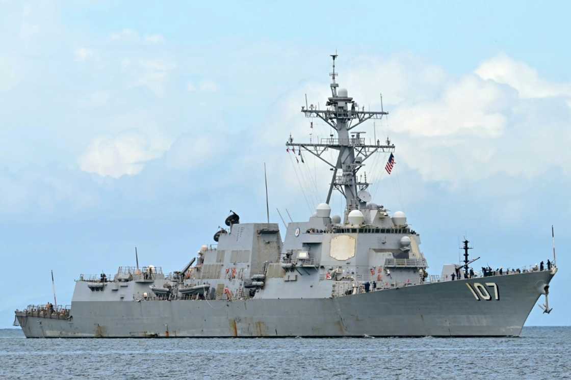 The USS Gravely arrived at the Port of Spain on October 26 The USS Gravely arrived at the Port of Spain on October 26