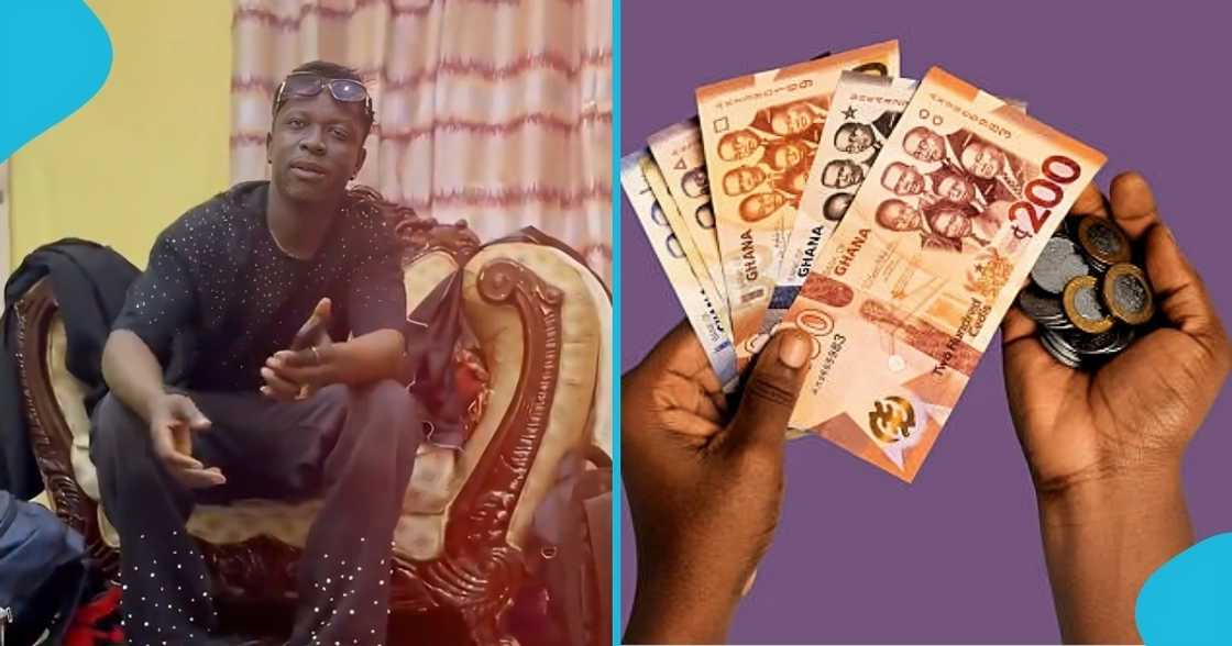 Ghanaian DJ, Wasty Kay, one cedi, GH₵1, GHC1, performance, scrap one cedi, ghanaian currency, GH₵1 denomination, one cedi note