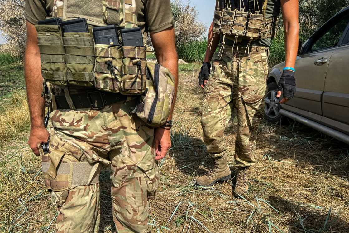 Members of Ukraine's resistance movement help gather intelligence on Russian troop movements and positions Members of Ukraine's resistance movement help gather intelligence on Russian troop movements and positions