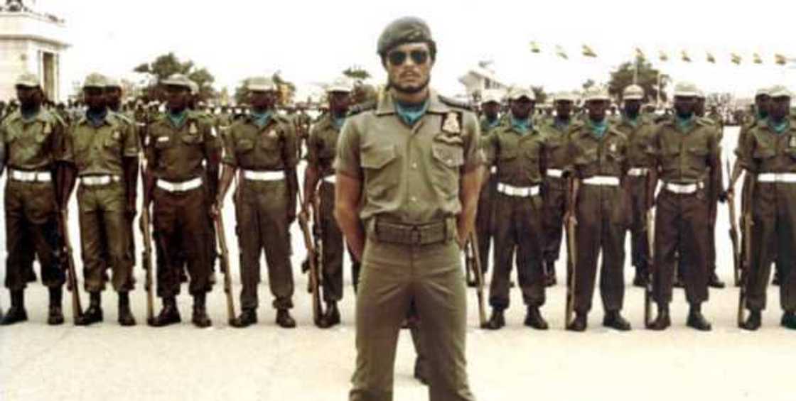 7 military photos of late J.J Rawlings that show he was a real 'action man'