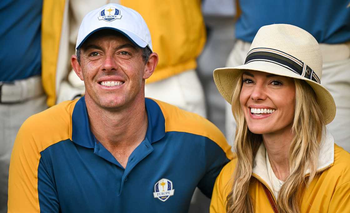 Rory McIlroy (L) with his wife Erica McIlroy (R) Rory McIlroy (L) with his wife Erica McIlroy (R)
