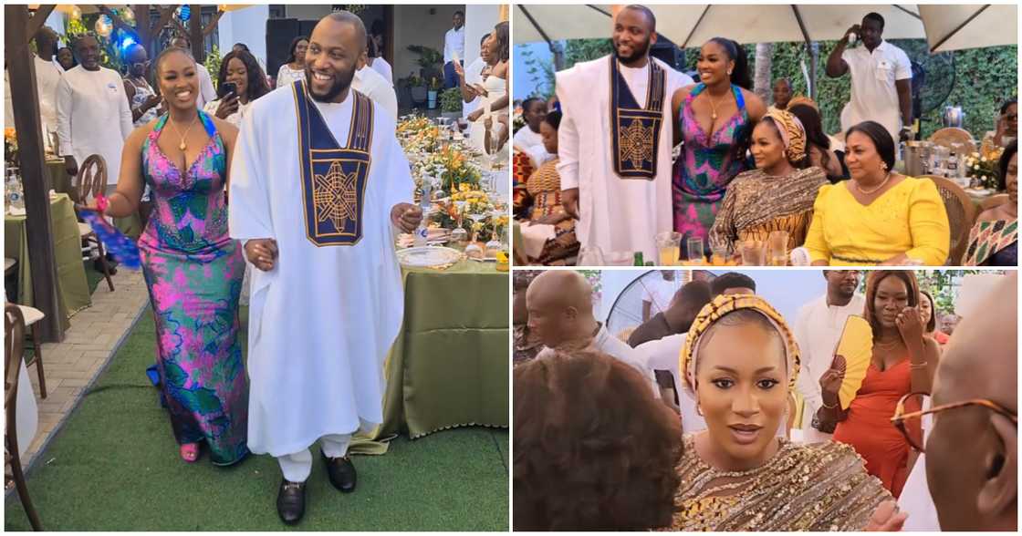 Ghanaian female politicians Rebecca Akufo-Addo and Samira Bawumia pose with Natasha and Manuel Ghanaian female politicians Rebecca Akufo-Addo and Samira Bawumia pose with Natasha and Manuel