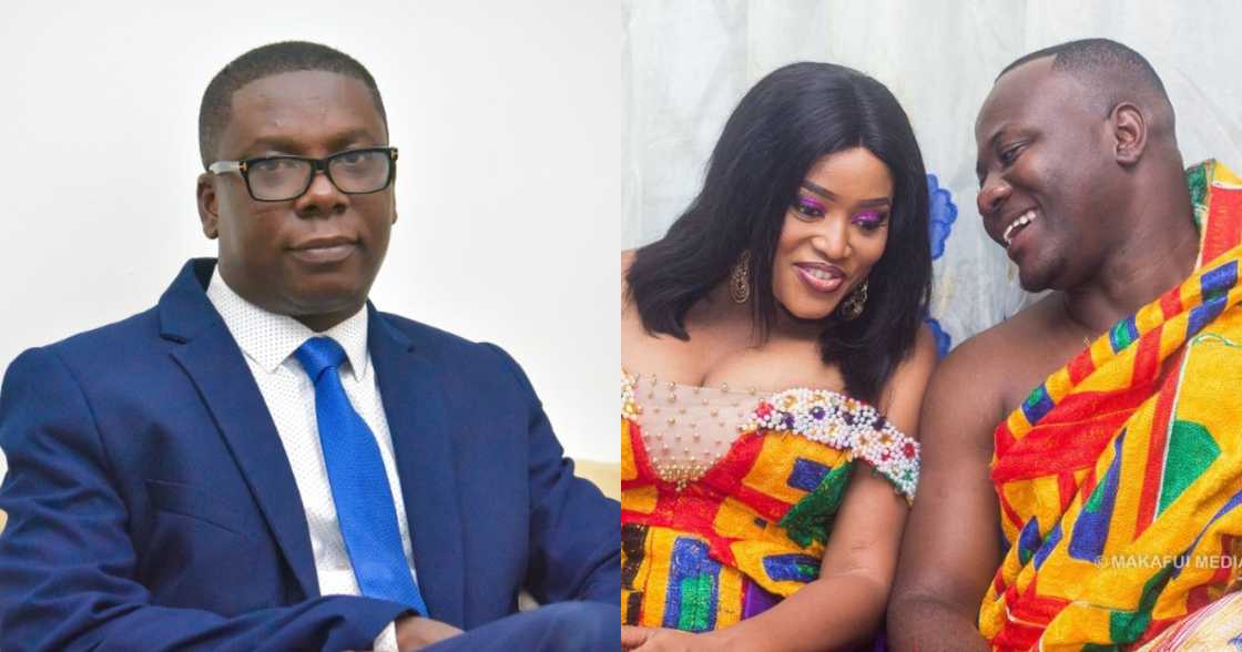 MzGee's husband Raymond Acquah and Dr Gideon Boako MzGee's husband Raymond Acquah and Dr Gideon Boako