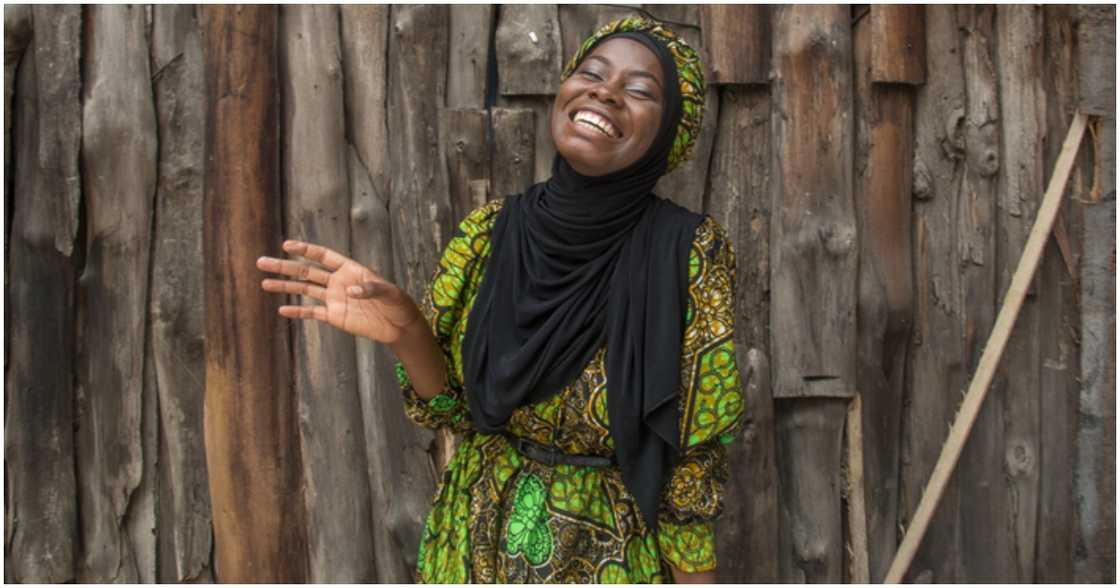 Young lady laughing Young lady laughing