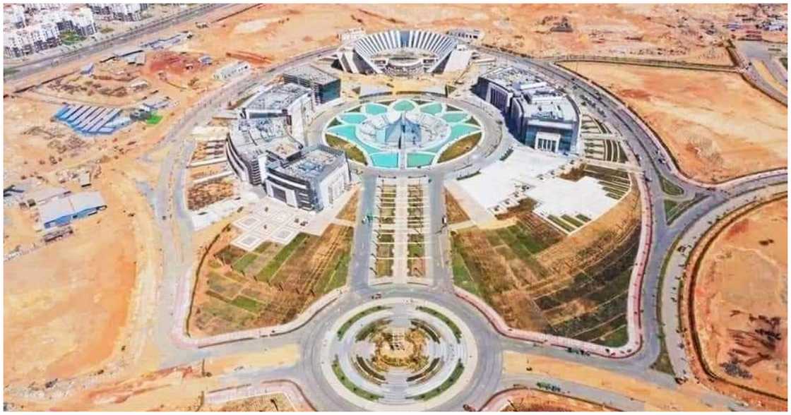 An aerial view of the city An aerial view of the city