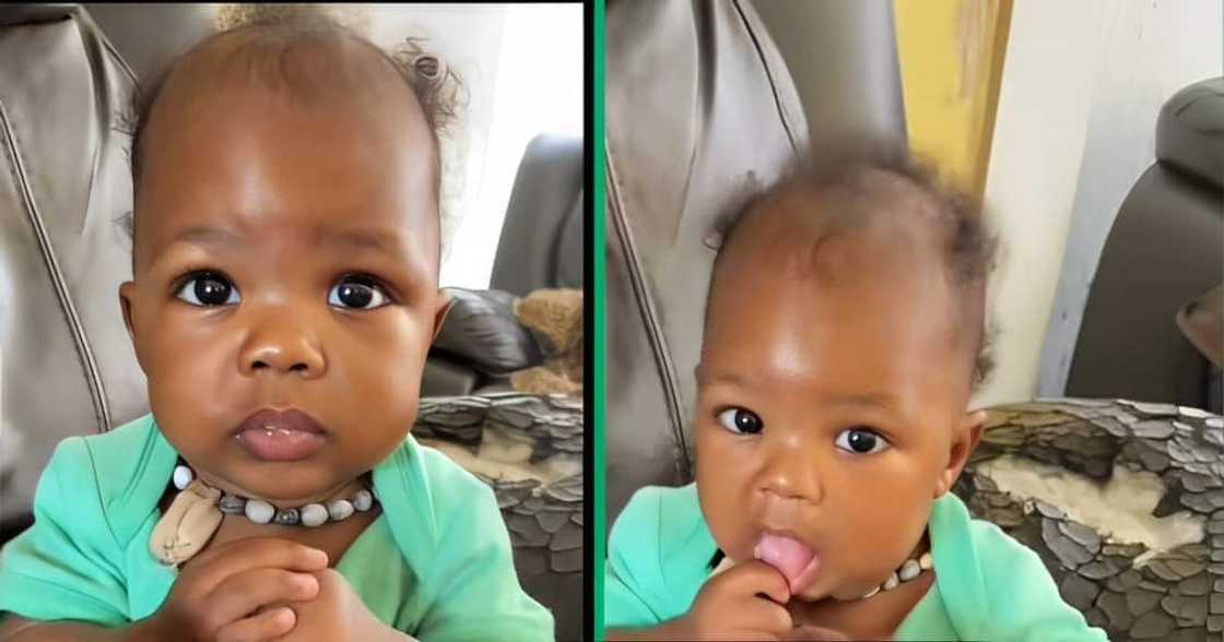 A TikTok video shows a little boy climbing up the wall in his home. A TikTok video shows a little boy climbing up the wall in his home.