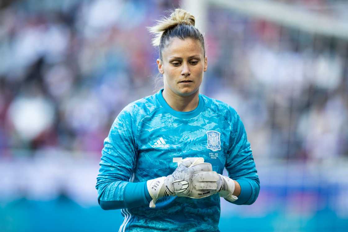 Sandra Panos of Spain during the 1st half of the SheBelieves Cup match