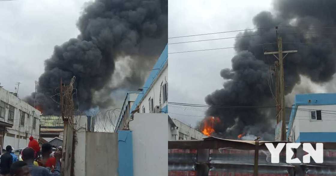 Fire guts plastic manufacturing company KGM on Spintex Road (Photos)