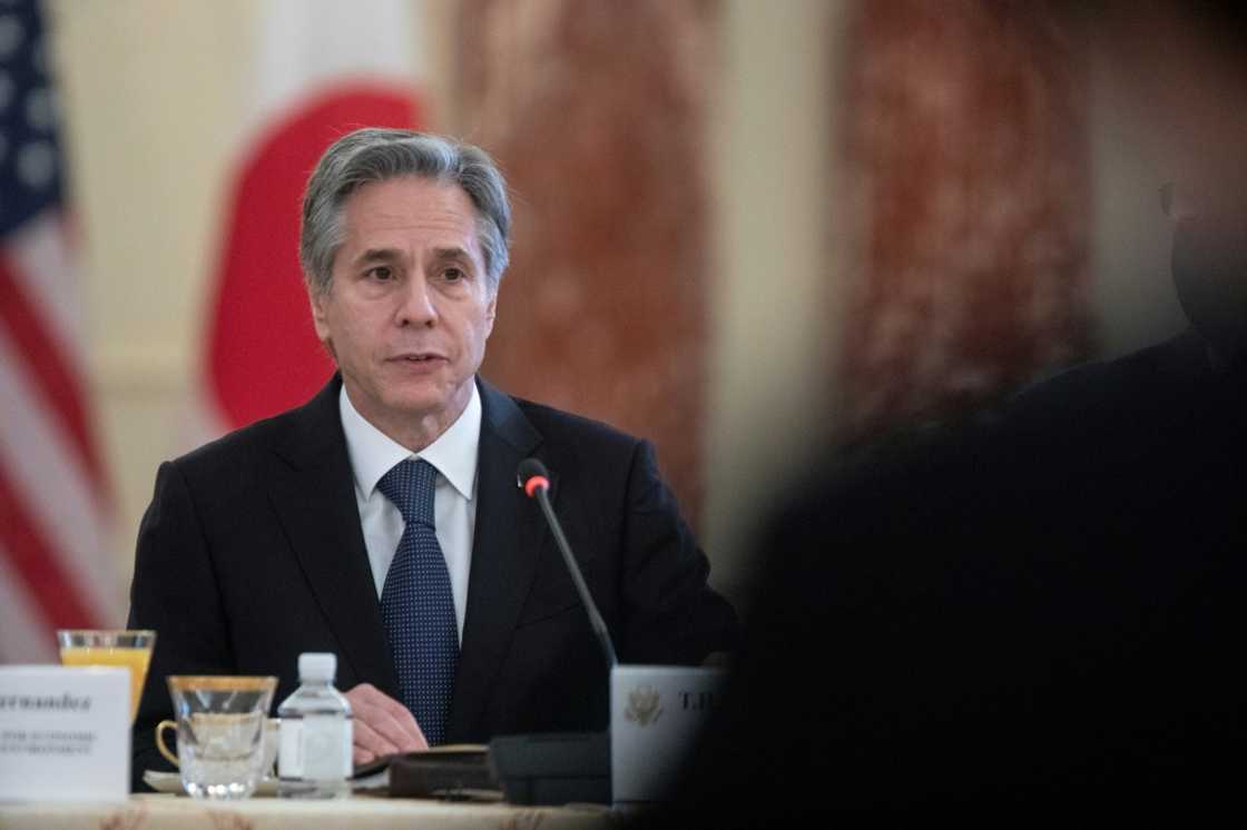 US Secretary of State Antony Blinken says he had a 'frank' telephone discussion with Russian Foreign Minister Sergei Lavrov US Secretary of State Antony Blinken says he had a 'frank' telephone discussion with Russian Foreign Minister Sergei Lavrov