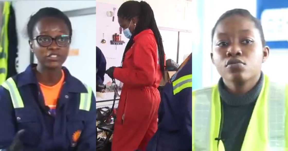 3 female Ghanaian engineers begin assembling electric solar cars locally 3 female Ghanaian engineers begin assembling electric solar cars locally