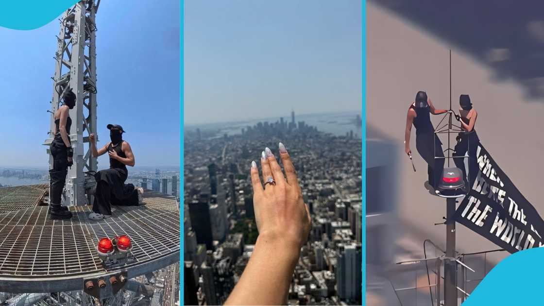 Ivan Kuznetsov, Angelina Nikolau, Russian couple, Empire State Building, New York Police Department, Love proposal