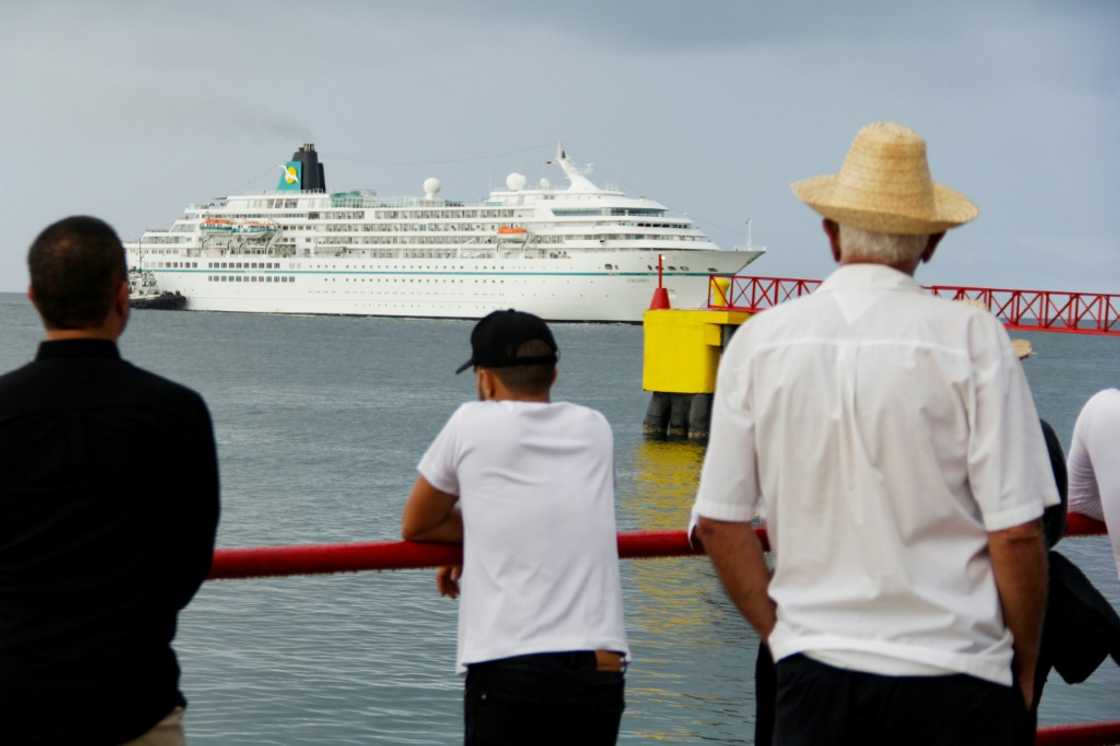 The Amadea cruise ship leaves Venezuela's Isla Margarita bound for Bonaire and Aruba The Amadea cruise ship leaves Venezuela's Isla Margarita bound for Bonaire and Aruba