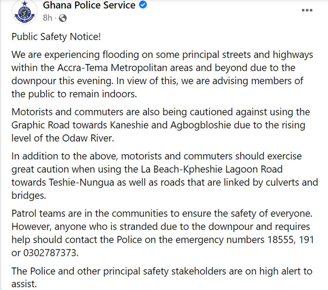 Ghana Police statement Ghana Police statement