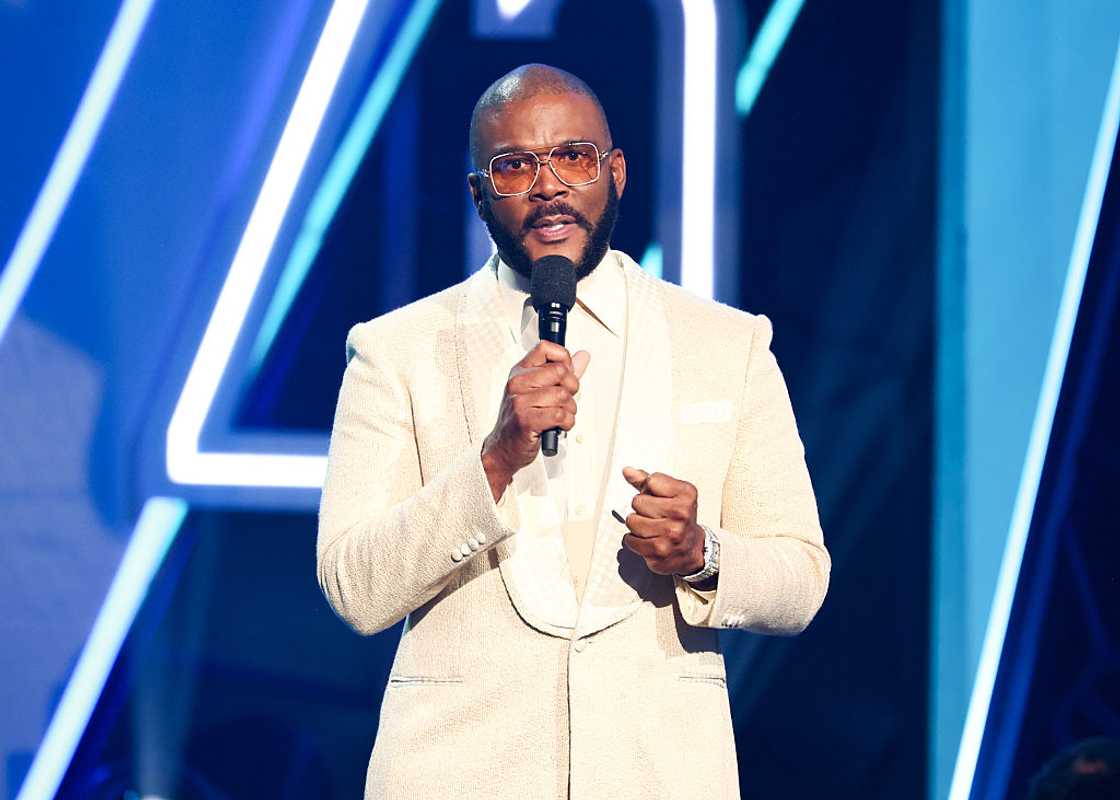 Tyler Perry at the BET Awards 2025 held at the Peacock Theatre. Tyler Perry at the BET Awards 2025 held at the Peacock Theatre.