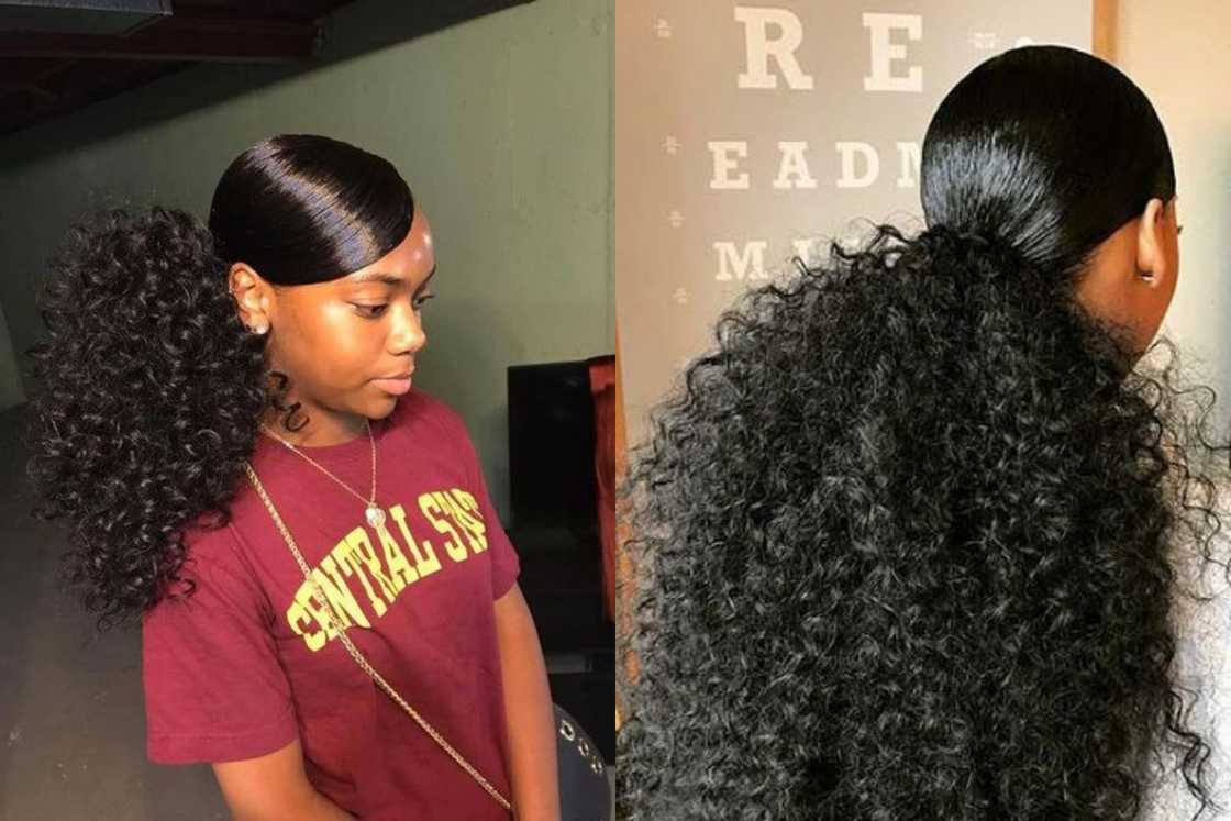 Packing gel hairstyle with kinky hair Packing gel hairstyle with kinky hair