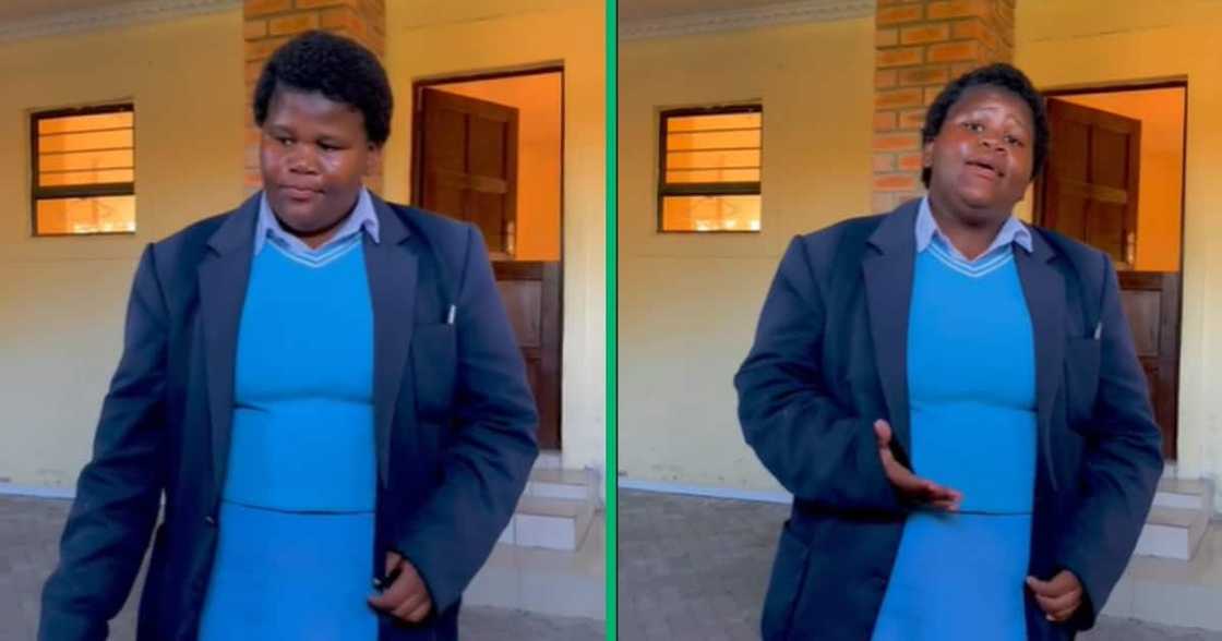 Singing, TikTok video, schoolgirl, Cape Town Singing, TikTok video, schoolgirl, Cape Town