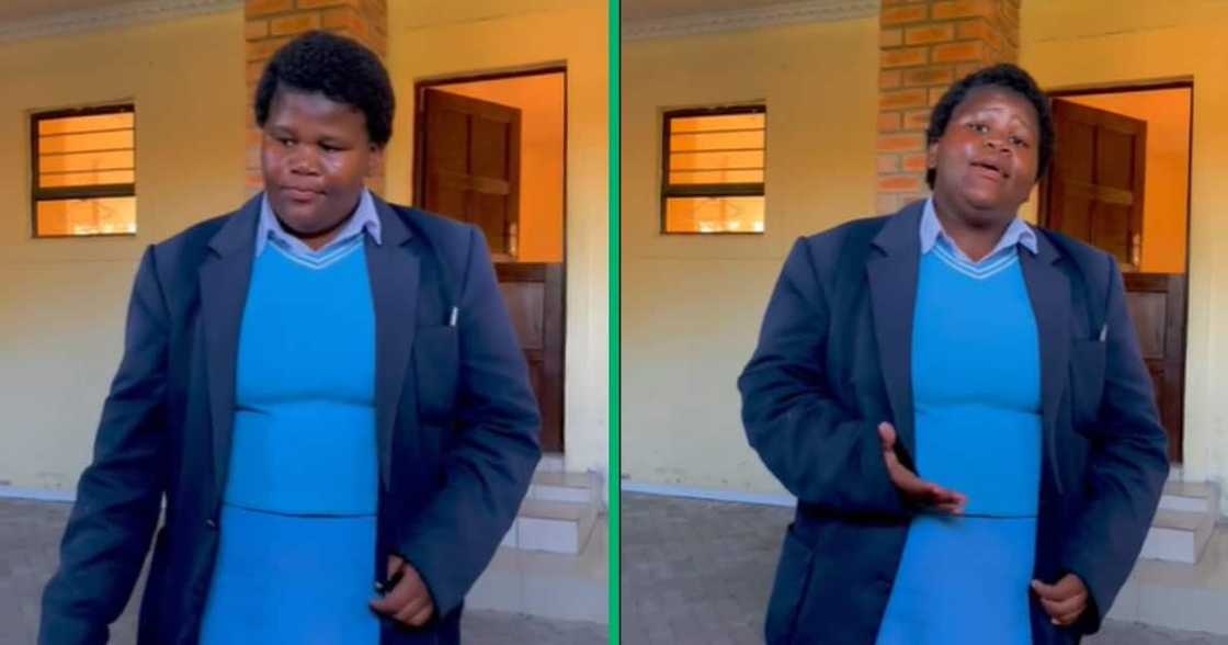 Singing, TikTok video, schoolgirl, Cape Town