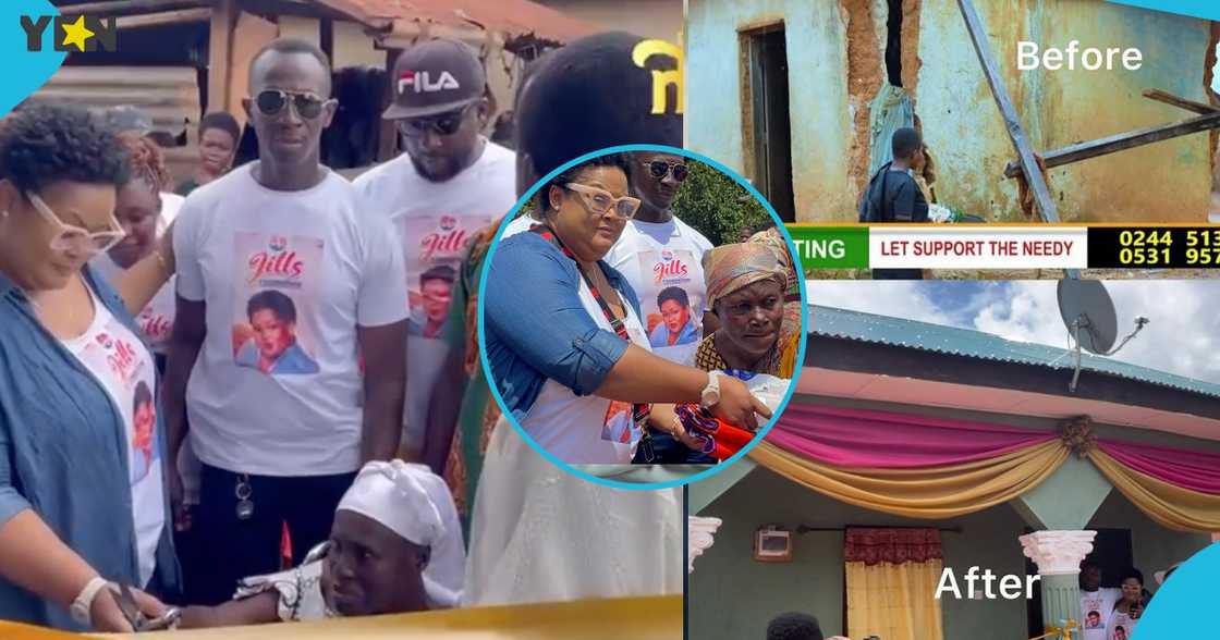 Vivian Jill Lawrence makes donation in Bibiani Ayeresu. Vivian Jill Lawrence makes donation in Bibiani Ayeresu.