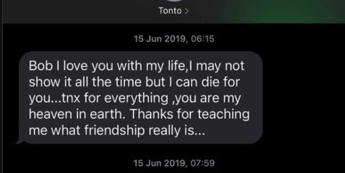 Bob shares screenshot Bob shares screenshot