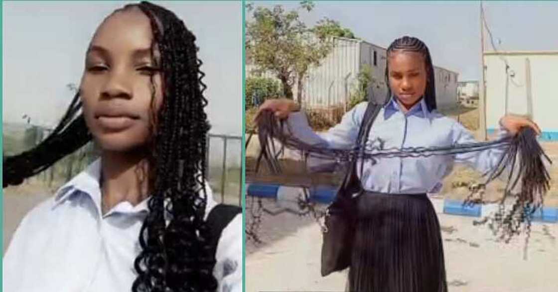 Military university cuts female student's braids over long length Military university cuts female student's braids over long length