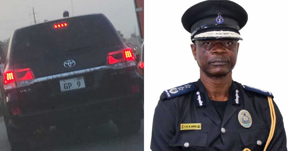 Photo of disciplined top police officer who did not to jump traffic with his siren pops up