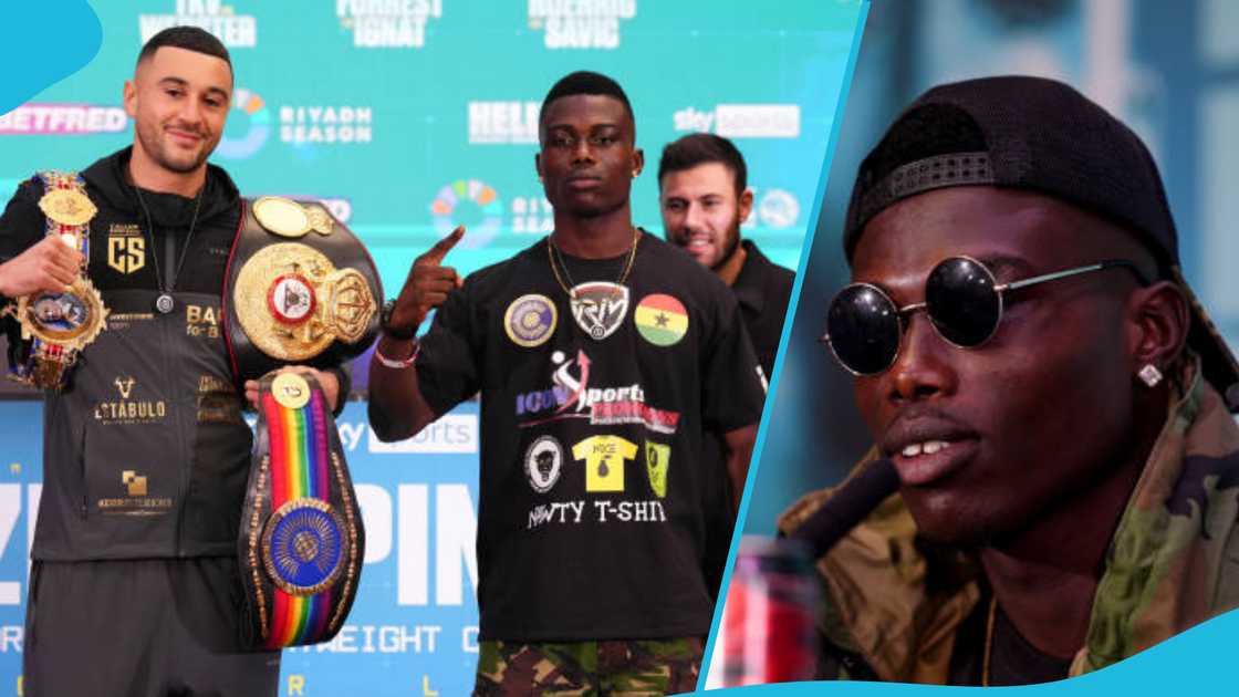 Elvis Ahorgah has pledged to stop Callum Simpson. Elvis Ahorgah has pledged to stop Callum Simpson.