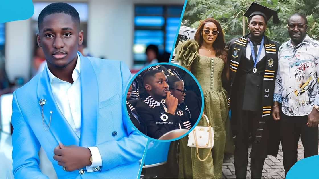 Saahene Osei, Dr Osei Kwame Despite's son, Saahene Osei graduates, Ghana School of Law, Saahene Osei law school, Despite's children, Ghana School of Law induction ceremony Saahene Osei, Dr Osei Kwame Despite's son, Saahene Osei graduates, Ghana School of Law, Saahene Osei law school, Despite's children, Ghana School of Law induction ceremony