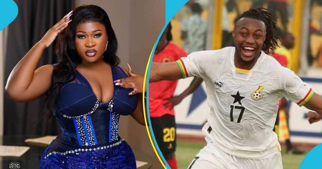 Sista Afia and Antoine Semenyo Sista Afia and Antoine Semenyo