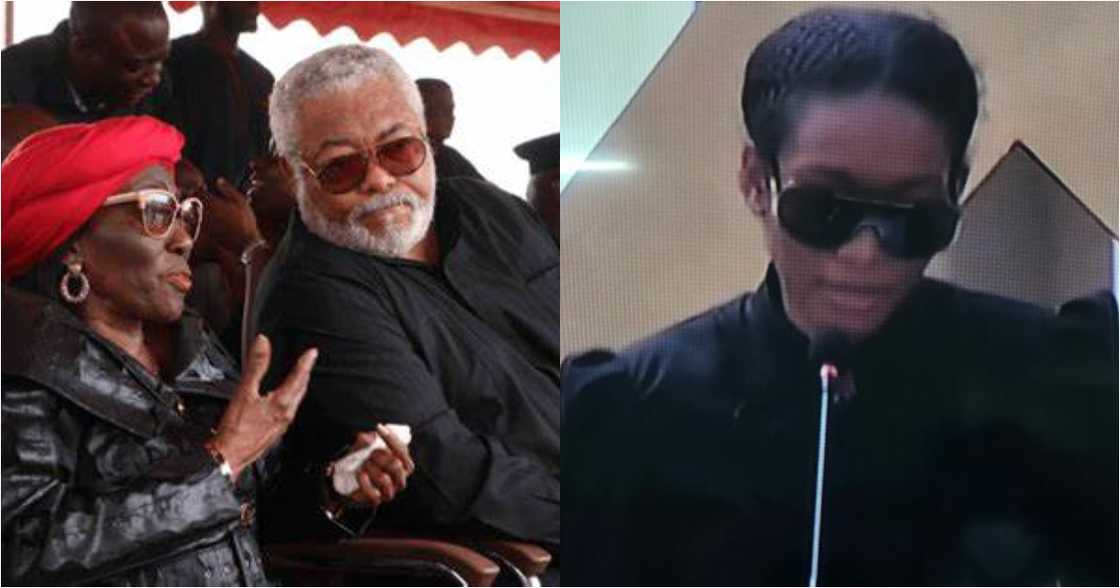 Rawlings: Amina breaks down in tears while reading Nana Konadu's tribute