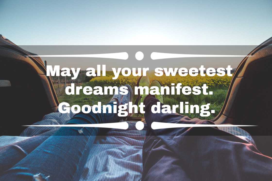 Good night my love Good night my love