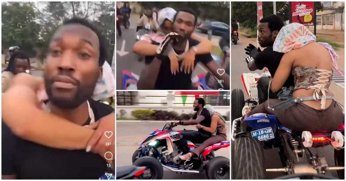 Meek Mill's biking girl